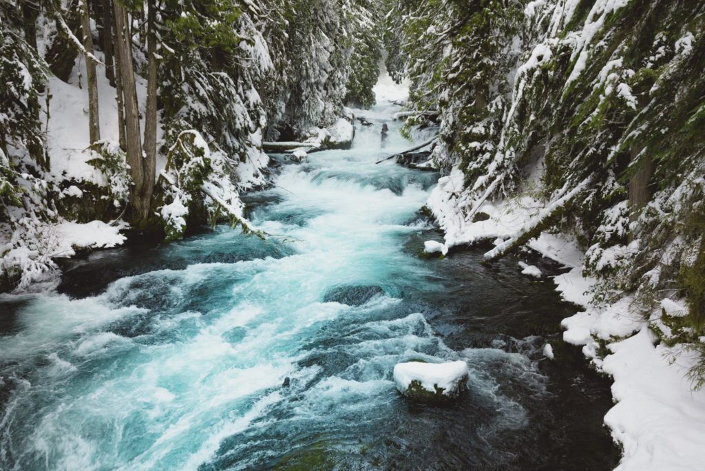pacific northwest river, cascadia, nature magick, snow, river, nature photography